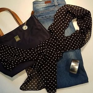Polka dot scarf